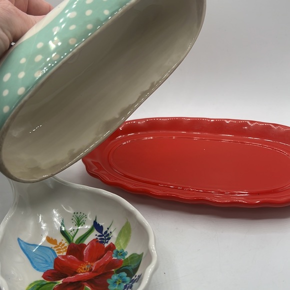 The Pioneer Woman Butter Dish & Spoon Rest - Picture 4 of 4